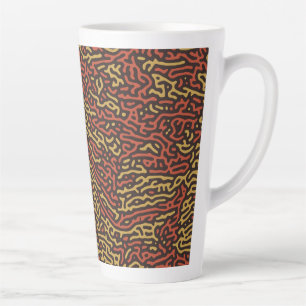 Kürbisgewürz-Tarnung Herbstfarbenmuster Milchtasse