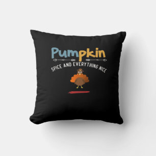 Kürbisgewürz und alles Gute Faulenzer Halloween Kissen