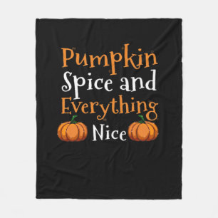 Kürbisgewürz und alles Gute Niedliche Halloween Fleecedecke