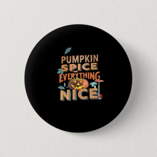 Kürbisgewürz und alles Gute zum Slogan-Angebot Button