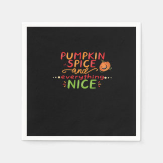 Kürbisgewürz und alles Gute zum Slogan-Angebot Serviette