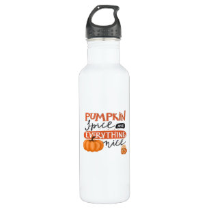 Kürbisgewürz und alles Nizza Herbst Pump Edelstahlflasche