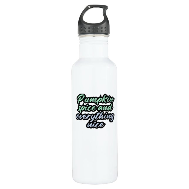 Kürbisgewürz und alles Nizza - Meme-Angebot für Edelstahlflasche (Vorderseite)