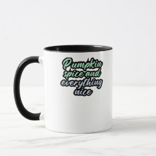 Kürbisgewürz und alles Nizza - Meme-Angebot für Tasse