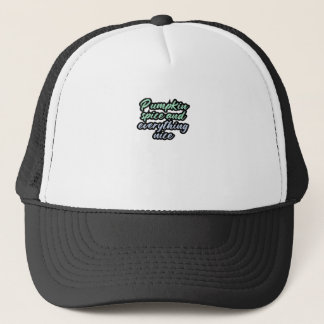 Kürbisgewürz und alles Nizza - Meme-Angebot für Truckerkappe