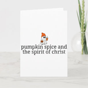 Kürbisgewürz und der Geist Christi, Christlich Karte