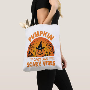 Kürbisgewürz und Gruselige Stimmung Halloween Tasche