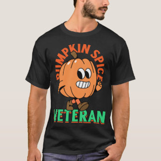 Kürbisgewürz Veteran Süßes T-Shirt Design Lustiges