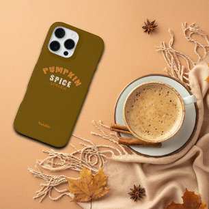 Kürbisgewürz-Vibes Personalisierter Name Handyhüll iPhone 16 Pro Max Hülle