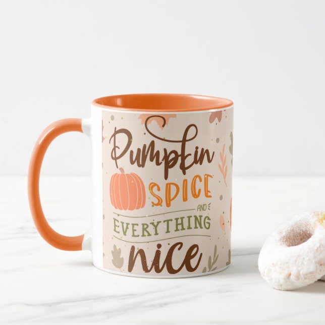Kürbisgewürze & Alles Gute Herbstliche Tasse (Mit Donut)