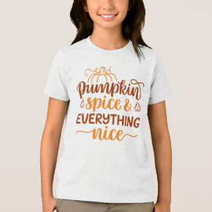 Kürbisgewürze & Alles Nizza Tri-Blend Shirt