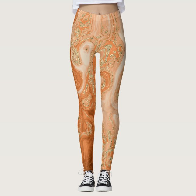 Kürbisgewürze Leggings (Vorderseite)