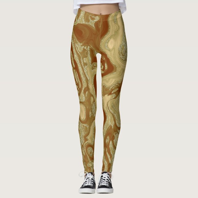Kürbisgewürze Leggings (Vorderseite)