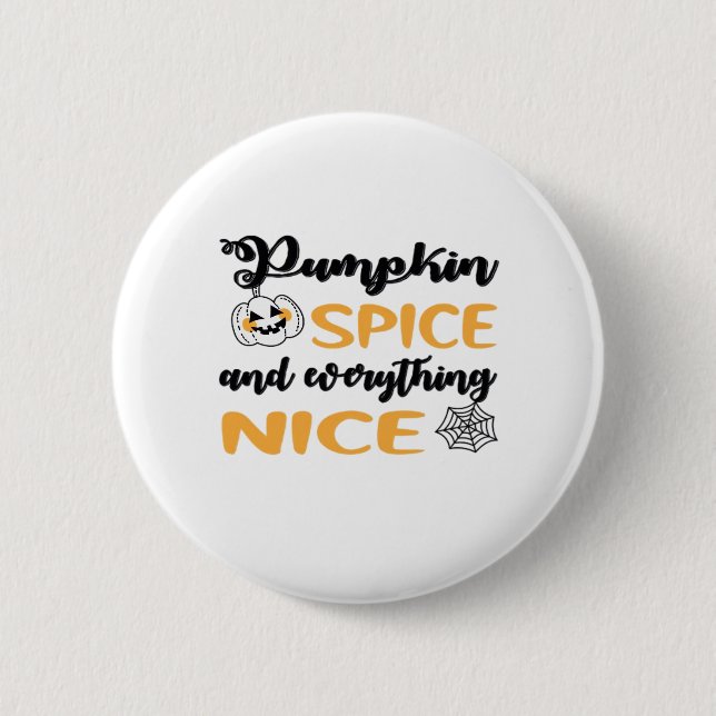 Kürbisgewürze und alles Gute für den Herbst Button (Vorderseite)