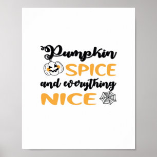 Kürbisgewürze und alles Gute für den Herbst Poster