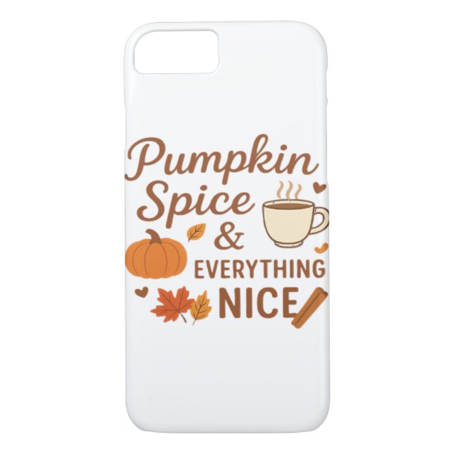 Kürbisgewürze und alles Gute Herbstdesign Case-Mate iPhone Hülle (Rückseite)