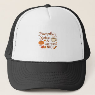 Kürbisgewürze und alles Gute Herbstdesign Truckerkappe