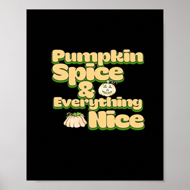 Kürbisgewürze und alles Gute Poster (Vorne)