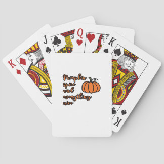 Kürbisgewürze und alles Nötige Spielkarten