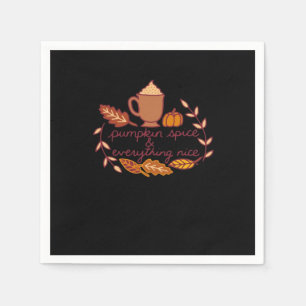 Kürbisgewürze und alles, was ein netter PSL-Kaffee Serviette