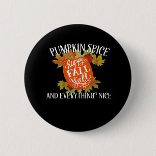 Kürbisgewürze und alles, was Nice Fall Classic Button