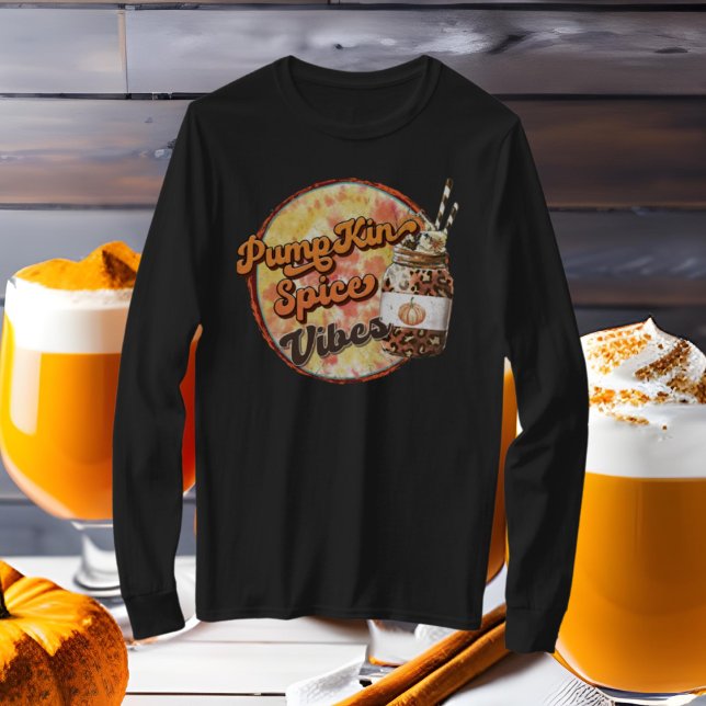 Kürbisgewürzflecken Wortart Fall Saison T-Shirt (Von Creator hochgeladen)