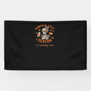 Kürbisgewürzsaison kommt bald Halloween Fal Banner