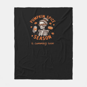 Kürbisgewürzsaison kommt bald Halloween Fal Fleecedecke