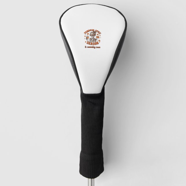 Kürbisgewürzsaison kommt bald Halloween Fal Golf Headcover (Vorderseite)