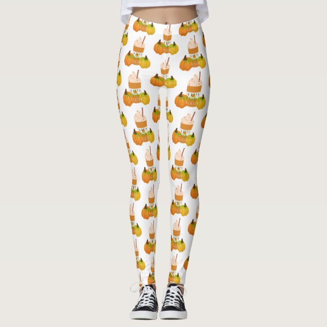 Kürbisgewürzsaison Leggings (Vorderseite)