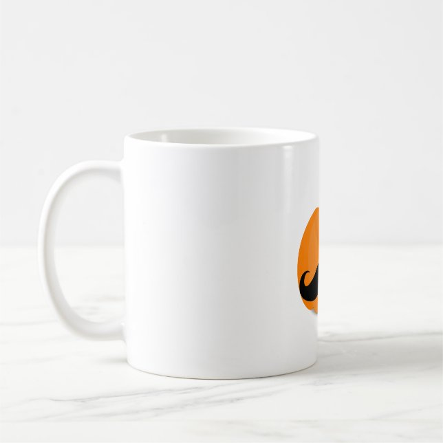 Kürbishalle mit Bart Kaffeetasse (Links)