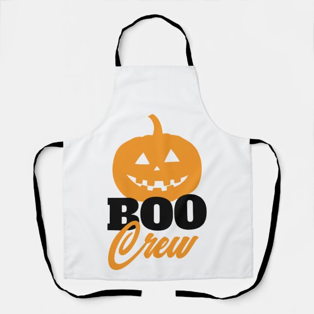 Kürbishalloween BOO-Crew Schürze (Vorderseite)