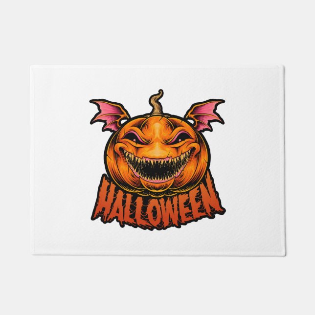 Kürbishalloween in Shirt Fußmatte (Vorderseite)