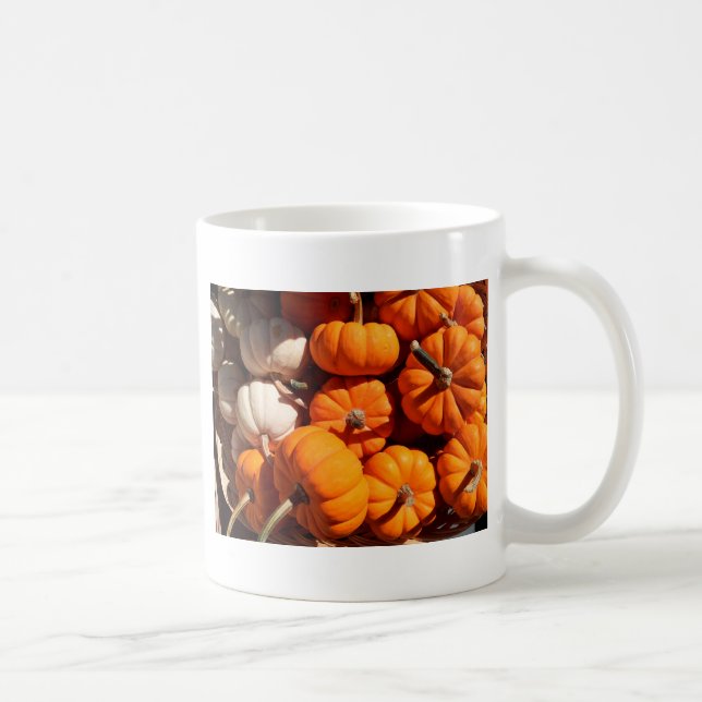 Kürbishalloween Kürbislaterne-Orangenkürbis Kaffeetasse (Rechts)