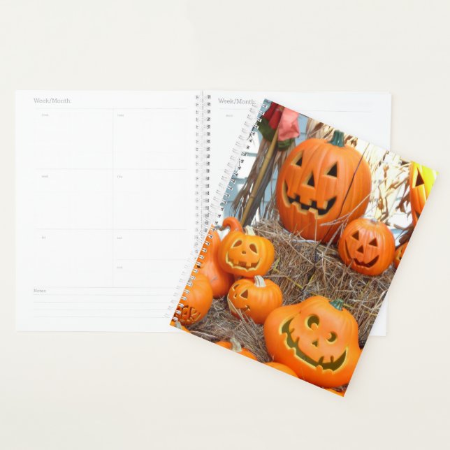 Kürbishalloween Kürbislaterne-Orangenkürbis Planer (Anzeige)