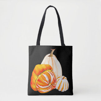 Kürbisherbst auf einer Schultertasche Tasche