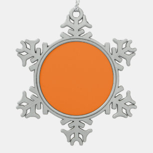 Kürbishex-Code FF7518 Schneeflocken Zinn-Ornament