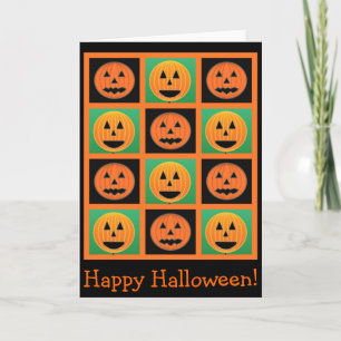Kürbisillustration Halloween-Karte Karte