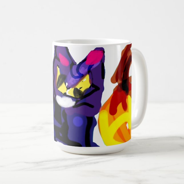 Kürbiskatze Kaffeetasse (VorderseiteRechts)