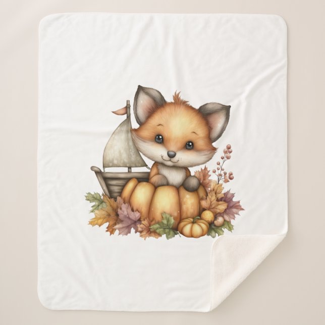 Kürbiskins, einfach herumhängend sherpadecke (Vorderseite)