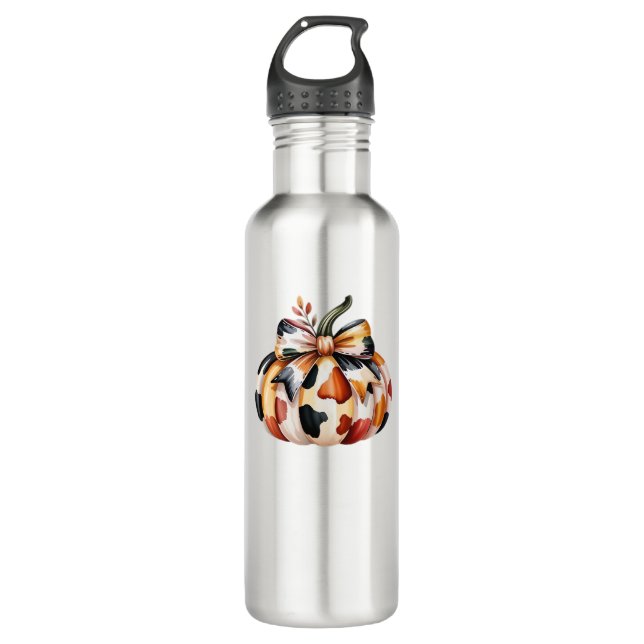 Kürbisklassischer T - Shirt Edelstahlflasche (Vorderseite)