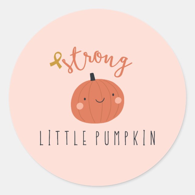 Kürbiskleber für Kinder Runder Aufkleber (Vorderseite)