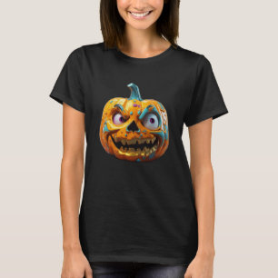 Kürbisklotz Halloween 3D-Shirt Vintag Halloween T-Shirt