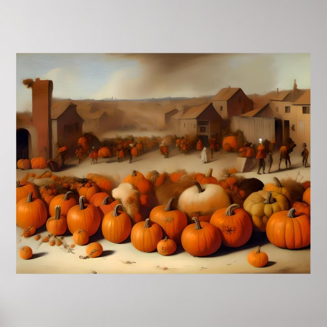 Kürbisknochen Poster (Vorne)