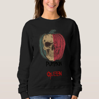 Kürbiskönigin Halloween Sweatshirt • Gruselige Vib