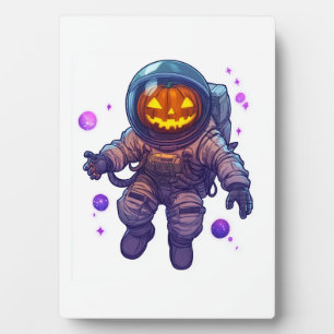 Kürbiskopf-Astronaut Fotoplatte