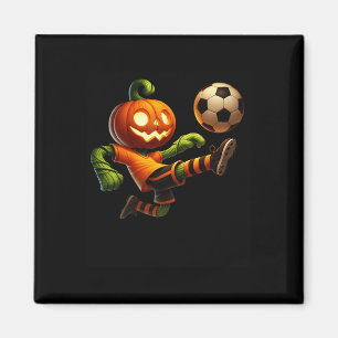 Kürbiskopf-Fußball-Halloween-Kostüm Männer Jungen Magnet