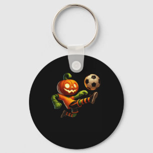 Kürbiskopf-Fußball-Halloween-Kostüm Männer Jungen Schlüsselanhänger