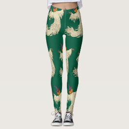 Kürbiskopf-Geist Halloween-Kunst Leggings