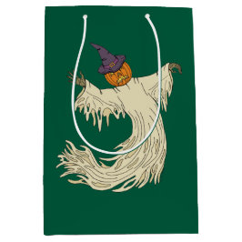 Kürbiskopf-Geist Halloween-Kunst Mittlere Geschenktüte